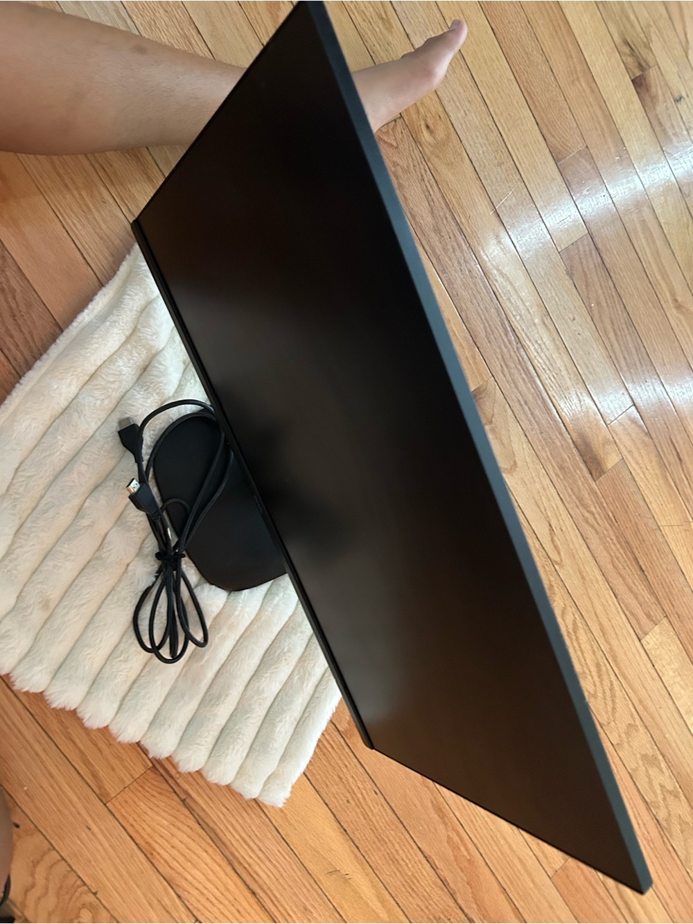 Black Gaming/Display Monitor with Stand and Power Cable
